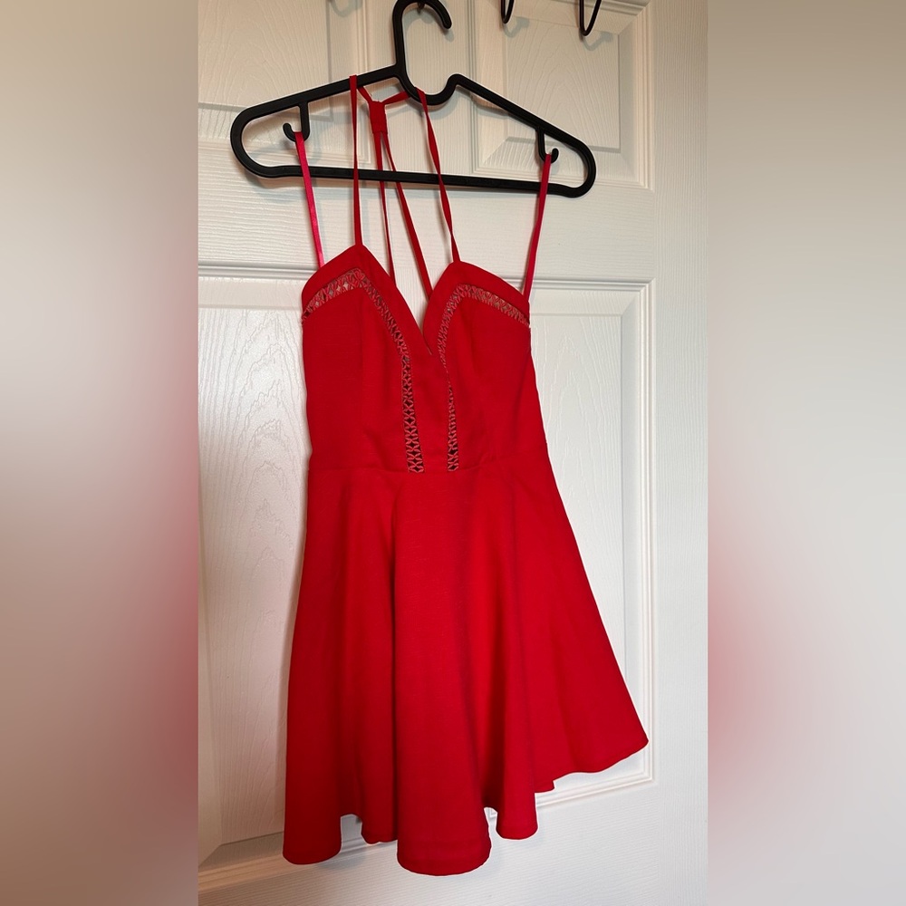 💙 NWT - Angel Biba - Size Six - Vibrant Red Dress